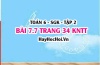 Bài 7.7 trang 34 Toán 6 Tập 2 Kết nối tri thức